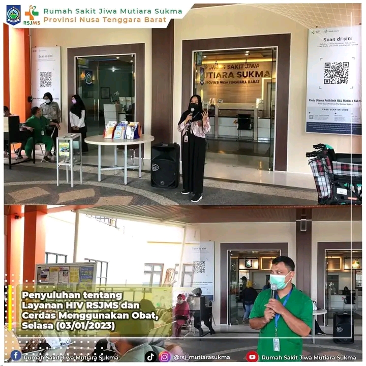 PENYULUHAN TENTANG LAYANAN HIV RSJMS DAN CERDAS MENGGUNAKAN OBAT